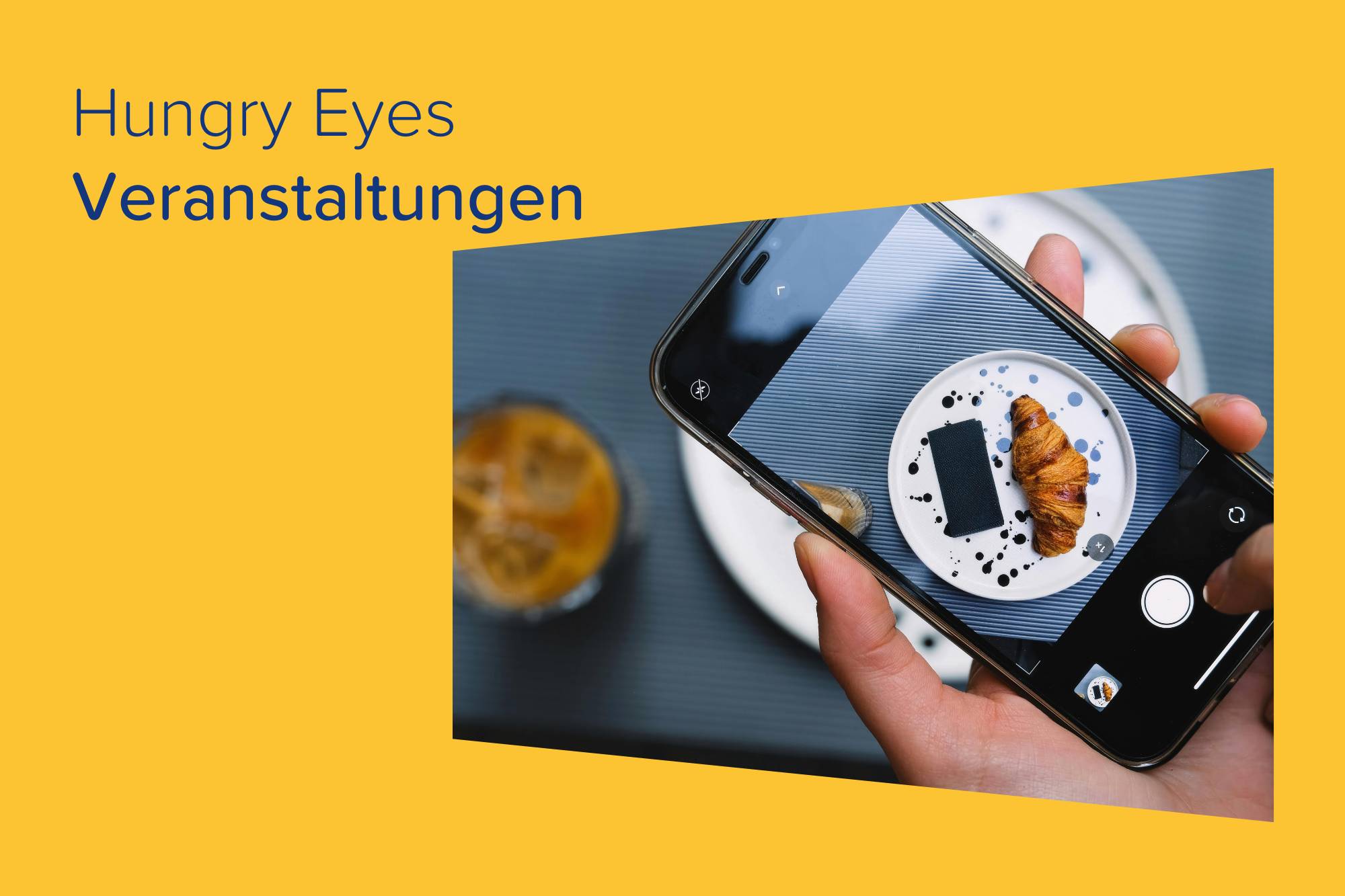 Lebensmittel werden von einem Smartphone fotografiert