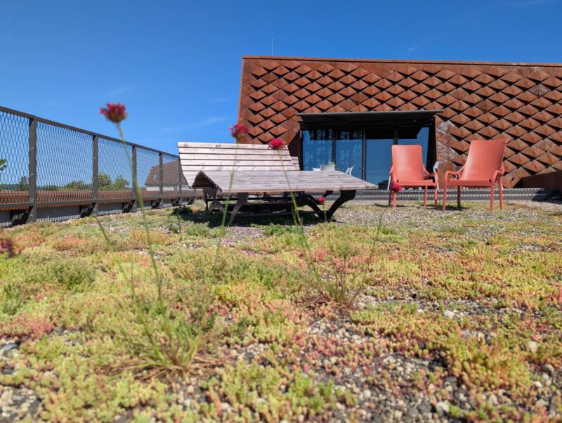 Sensoria Dachgarten mit Sonnenliegen