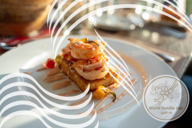 Menü mit Garnelen und Vanille im Weserhotel Schwager